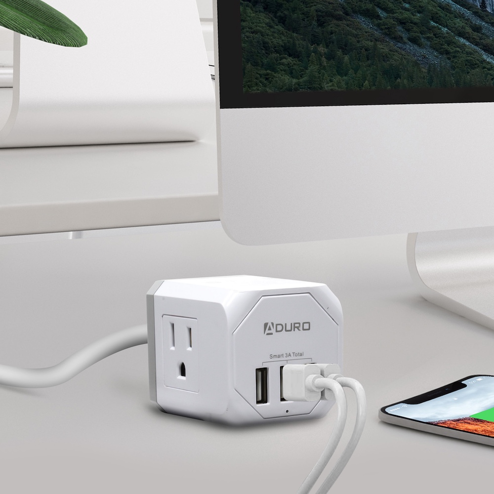 Power Strip with 3 Outlet & 3 USB Ports Header Image
